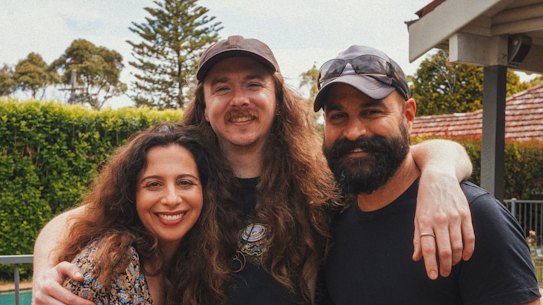 Actors Rita Kara and Shameer Birges with director Chris Elder on the set for Ed Sheeran’s Amazing.