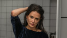 Demi Moore as Elisabeth Sparkle, a TV exercise show presenter deemed past it by her station boss (Dennis Quaid), in “The Substance”.