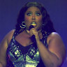 Lizzo performing at Melbourne’s Rod Laver Arena last month.