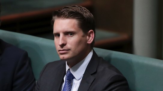 Liberal MP Andrew Hastie in Parliament.
