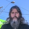Anthony Moore, out the front of Desert Highways.