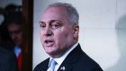 US House Majority Leader Steve Scalise, a Republican from Louisiana, speaks with media.