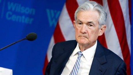 US Federal Reserve governor Jerome Powell speaking overnight at an event in Washington.