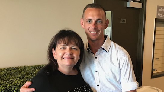 Brendan Thoms, pictured with mother Jenny, is one of two Aboriginal men who have been fighting deportation.