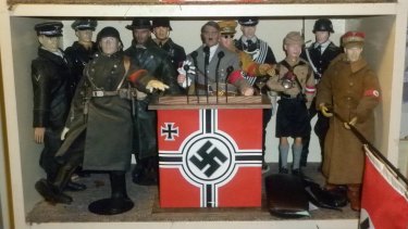 A collection of Nazi dolls owned by Nathan Sykes.