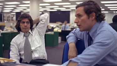 Carl Bernstein [L] ve Bob Woodward.
