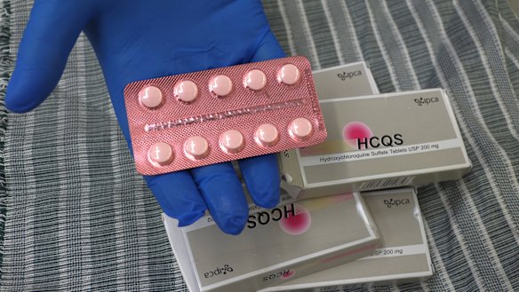 A hydroxychloroquine consignment seized at the Australian border.