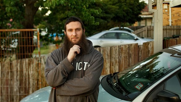 Musa Cerantonio outside his mother's home in 2014.