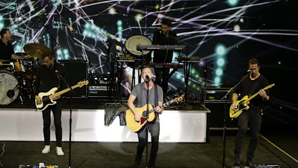 One Republic performing  in San Francisco.