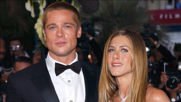 Brad Pitt and Jennifer Aniston in Cannes in 2004.