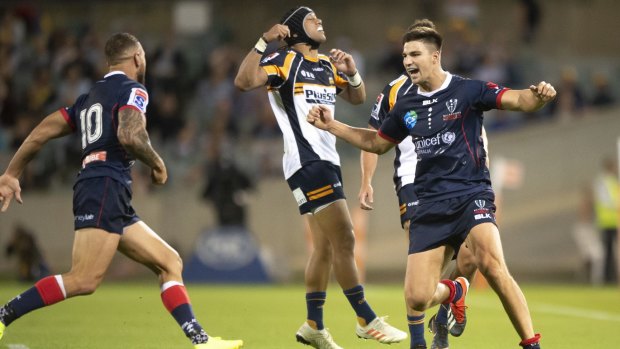 The Rebels overpowered the Brumbies in the first game of the season, which was just three weeks ago.