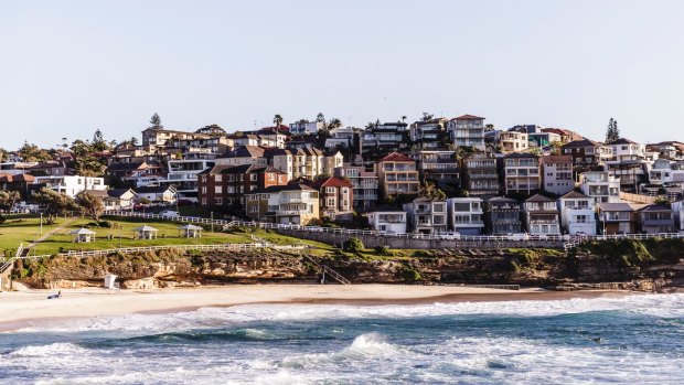 Bronte was among the 85 per cent of NSW suburbs where house prices grew at a faster rate than household incomes last year.