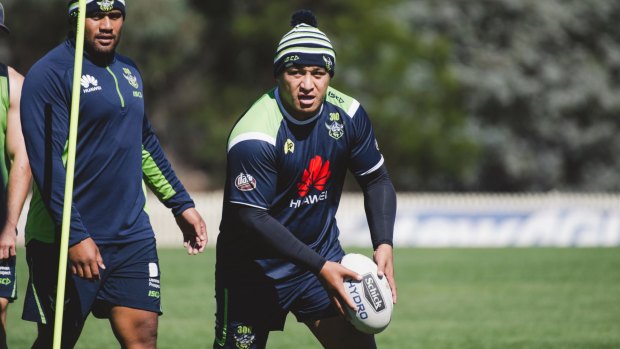 Josh Papalii has bought in for the Canberra Raiders. Photo: Jamila Toderas