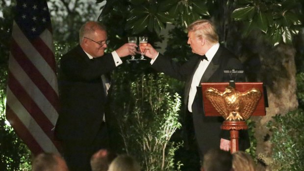 Prime Minister Scott Morrison with US President Donald Trump during his visit to the White House.