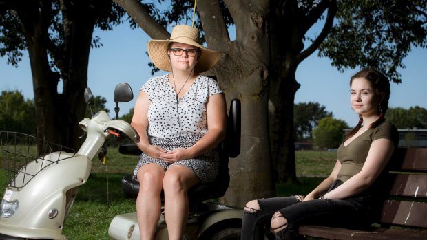 ANU PhD candidate Susan Hutchinson and seventeen-year-old Celeste Flowers suffer from chronic fatigue. 