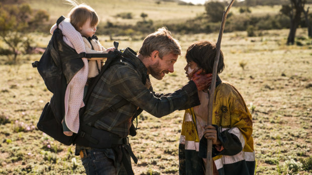 Martin Freeman stars in the Australian zombie apocalypse thriller <i>Cargo</i>.