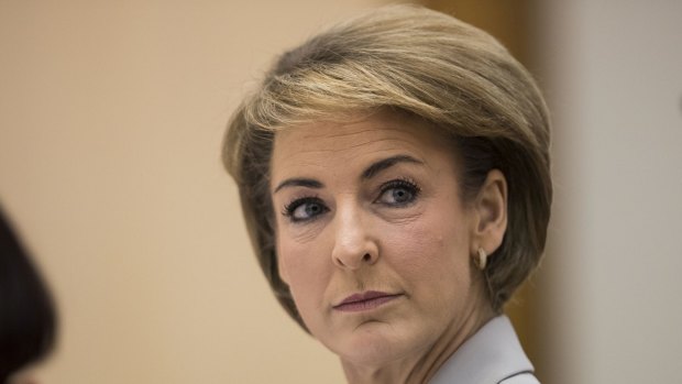 The former chief of staff to Michaelia Cash (above) is suing the Australian Workers' Union and BuzzFeed for defamation.