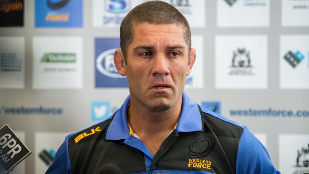 An emotional Matt Hodgson struggles to hold back his tears after RugbyWA's appeal against the Force's axing was dismissed.