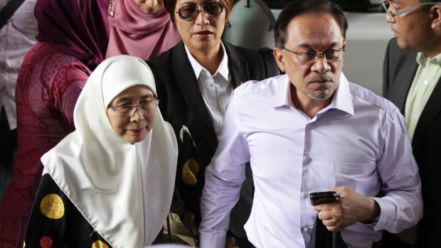 Anwar Ibrahim in 2015 as he loses his final appeal against a sodomy charge.