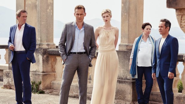 Tom Hollander (far right) in The Night Manager; “Hollander has the happy knack of always being the best thing in the thing.”