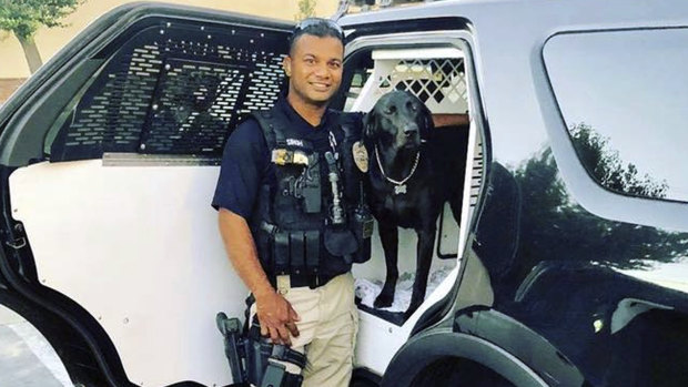 Police officer Ronil "Ron" Singh, who was shot dead by a suspected drunk driver who was also allegedly an illegal immigrant.