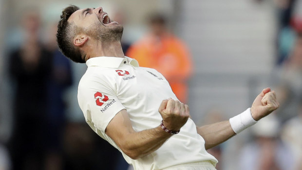 James Anderson was fined for aggressively speaking to the umpire at the Oval.