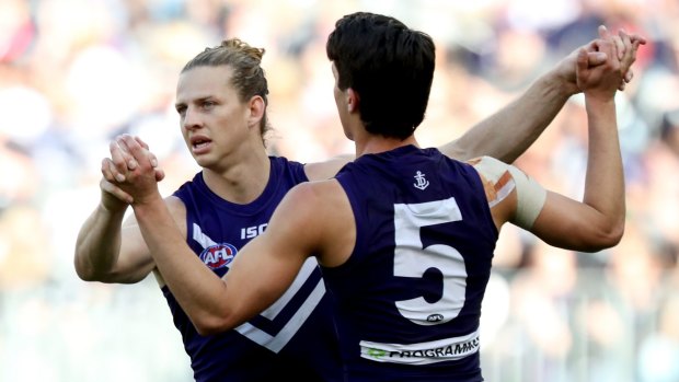 Adam Cerra said he is constantly amazed at what captain Nat Fyfe does each week on the field.
