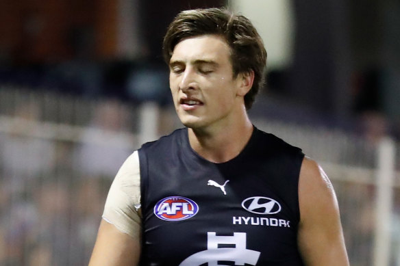 Carlton defender Caleb Marchbank will make his return from injury.