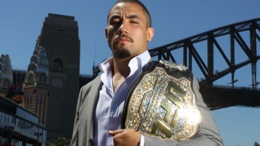 Ready to return: Australian UFC champ Robert Whittaker. 