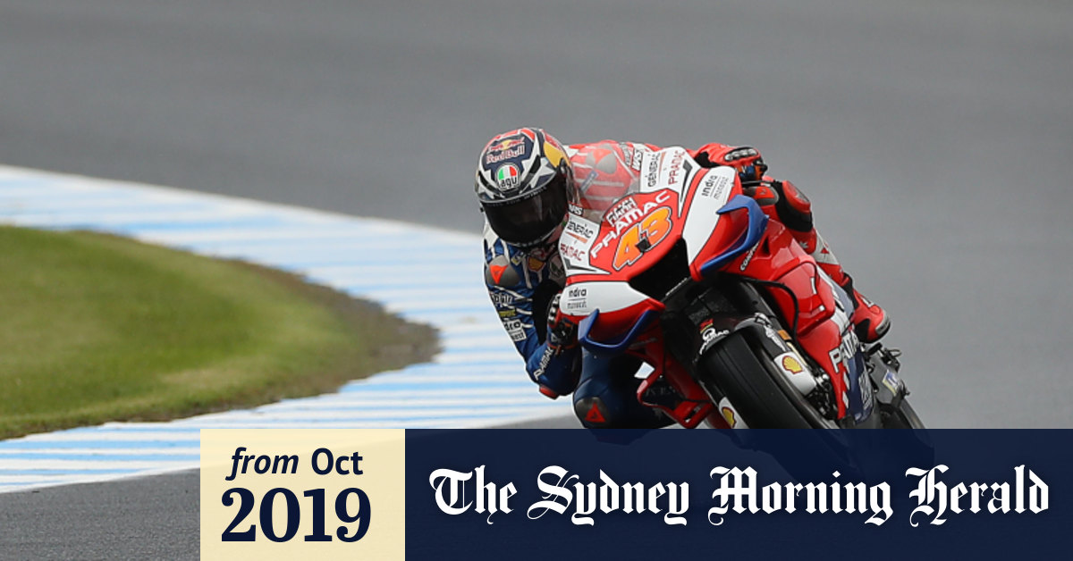 Miller Second Fastest In Tricky Australian Motogp Practice Conditions
