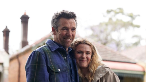 Patrick Brammall and Harriet Dyer in the new season of Colin From Accounts.