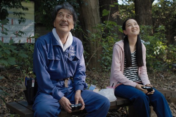Koji Yakusho and Arisa Nakano in Perfect Days.