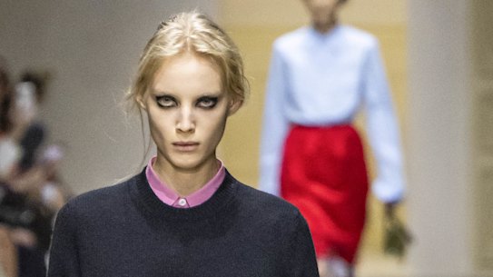 Jewel-bright accents enliven cold-season colours on last month’s Prada catwalk in Milan.