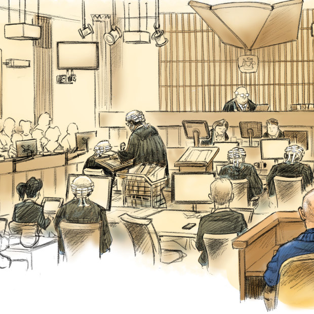 Inside the court room during David Eastman's trial.