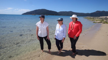 Premier Annastacia Palaszczuk, Environment Minister Leeanne Enoch and member for Mackay Julieanne Gilbert announced more funding for the Great Barrier Reef on Wednesday.
