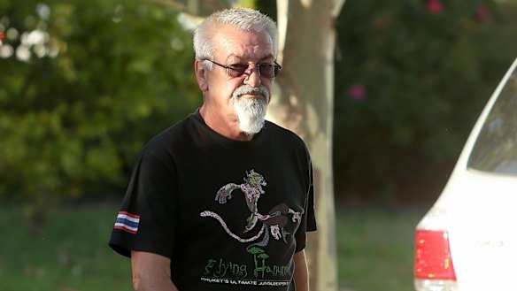 Vasko Ristevski arrives at his brother's home.