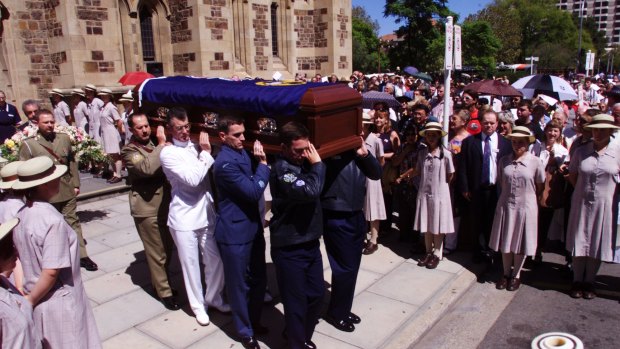 The funeral of Dame Roma Mitchell in Adelaide