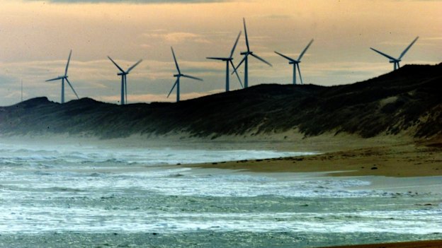 A wind farm outside Port Fairy in Victoria.