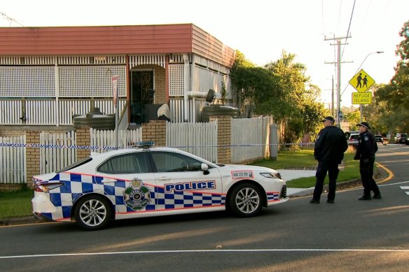 The house at Albany Creek where police believe a man shot and killed his aunty before turning the gun on himself. The man’s 88-year-old mother was in the house at the time and was found distressed but unharmed.