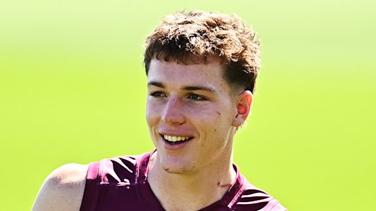 Logan Morris is staying put at the Brisbane Lions.