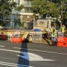 A truck has crashed through the barricades on the Queensland-NSW border at Coolangatta on September 16, 2021.
