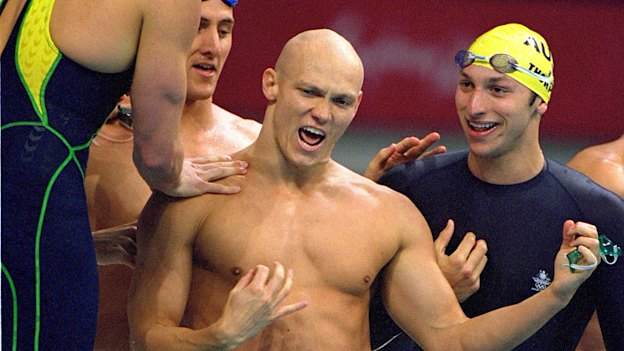 Ashley Callus, Chris Fydler, Michael Klim and Ian Thorpe.