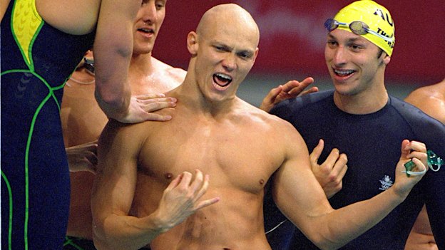 Ashley Callus, Chris Fydler, Michael Klim and Ian Thorpe.