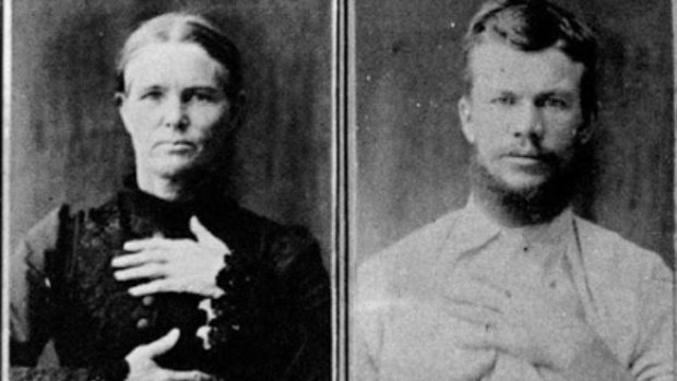 Queensland's doomed lovers: Ellen Thomson and John Harrison.