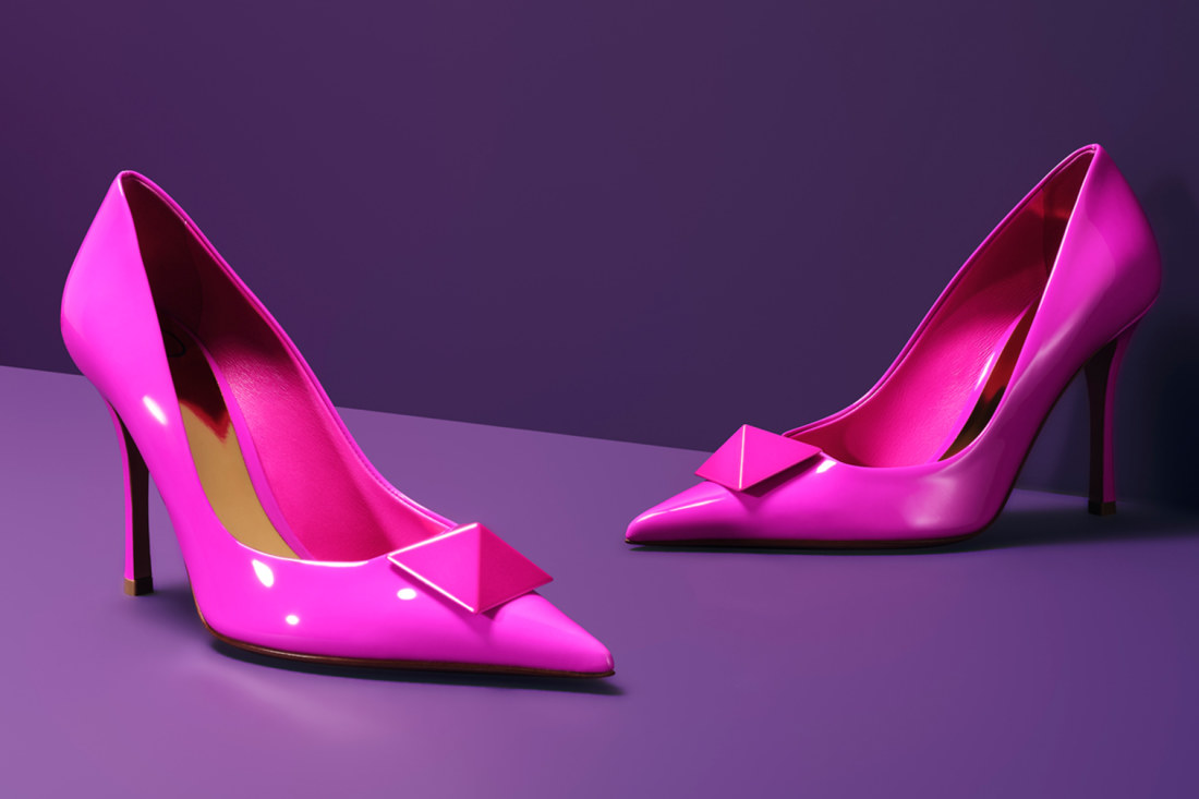 Pink 2025 high heels