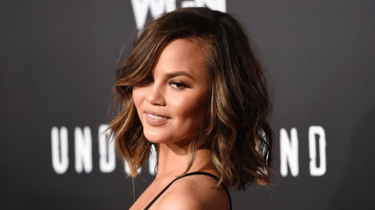 Chrissy Teigen demonstrating skin that isn't dehydrated. 