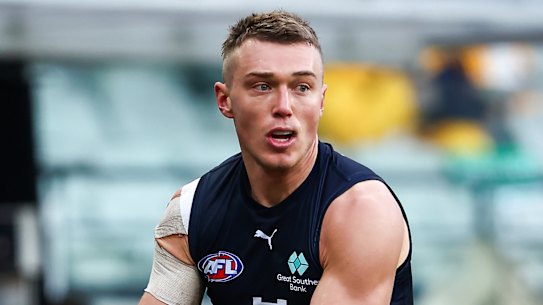 Patrick Cripps was a no-show at training this morning.