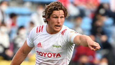 Outside the bubble ... Hooper playing for Toyota Verblitz in Japan.
