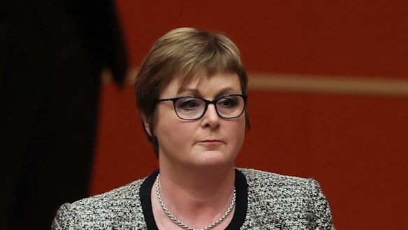 Defence Minister Linda Reynolds in the Senate on Wednesday.