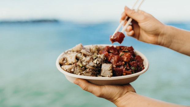 A poke bowl.